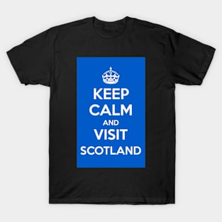 Keep Calm and Visit Scotland blue T-Shirt